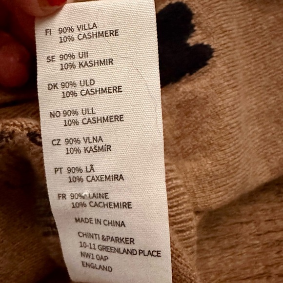 Chinti & Parker Wool & Cashmere Leopard Print Cardigan XS - Picture 5 of 6